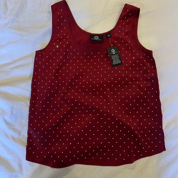 NWT G by Giuliani Rhinestone Embellished Tank - Picture 4 of 4